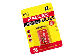 Rablex 6LR61/9V Turbo (Крона) 1 шт Blister