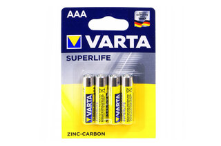 Varta R-03 SUPER LIFE сольова 4 шт. блістер