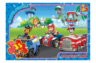 Пазли 35 ел. ТМ "G-Toys" із серії "Paw Patrol" ( Щенячий патруль) PW0819