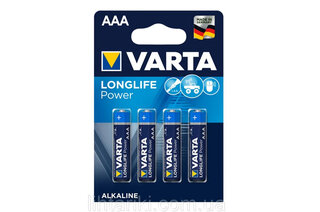 Батарейки Varta LR03 High Energy (Longlife Power) alkaline 4 шт.