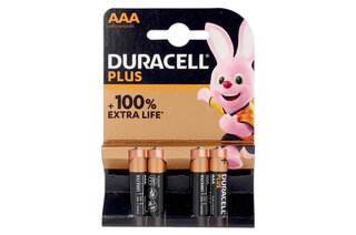 Батарейки DURACELL PLUS AAА LR03/MN2400 4 шт