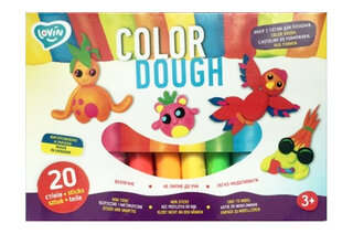 Набір для ліплення з тістом 20 sticks Color Dough 41204 TM Lovin